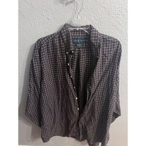 Mens Ralph Lauren Blake Blue‎ White Red Plaid Shirt Size  XL